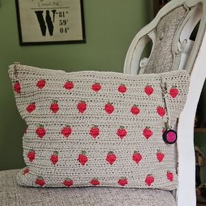 The Sak Strawberry Crochet Tote